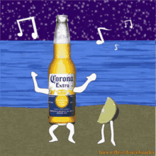 Corona Beer Dancing GIF - Corona Beer Dancing Lime GIFs