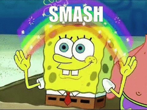 Spongebob Smash GIF - Spongebob Smash Rainbow GIFs