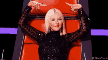 Christina Aguilera Me GIF - Christina Aguilera Me The Voice GIFs