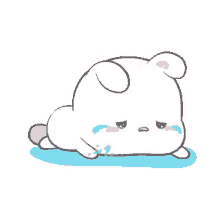 bunny cute kawaii crying sad
