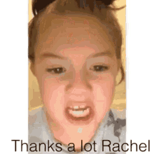Rachel Thanks A Lot Rachel GIF - Rachel Thanks A Lot Rachel GIFs