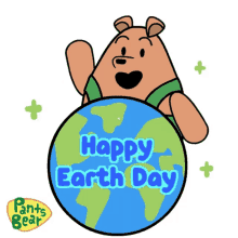 Happy Earth Day Pants Bear GIF - Happy Earth Day Pants Bear Earth Day GIFs