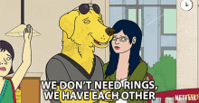 we dont need rings we have each other mr peanutbutter paul f tompkins diane nguyen