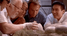 henry wu jurassic park smile touching dinosaur eggs henry wu jurassic park smile touching dinosaur eggs