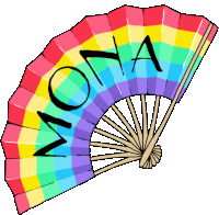 Text Meaning Girl Or Gay In Portuguese Written In A Rainbow Fan Sticker - Say What You Mean Google Stickers