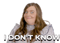 I Dont Know Aidy Bryant Sticker - I Dont Know Aidy Bryant Hands Up Stickers