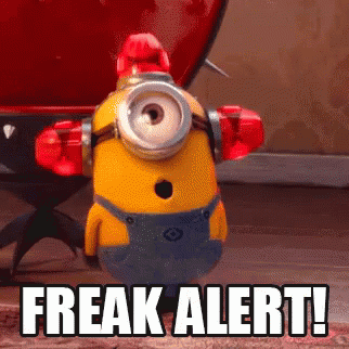 Freak Alert GIF - Freakalert Minion Siren - Discover & Share GIFs
