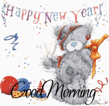 Good Morning Happy New Year GIF - Good Morning Happy New Year हैप्पीन्यूईयर GIFs