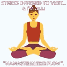 Go With The Flow Namaste GIF - Go With The Flow Namaste GIFs