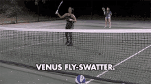Venus Fly Swatter Tennis GIF - Venus Fly Swatter Tennis Smash GIFs
