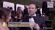 Christian Slater GIF - Golden Global Awards GIFs