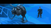 Sven And The Stairs GIF - Sven Frozen GIFs