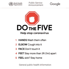 Do The Five Help Stop Coronavirus GIF - Do The Five Help Stop Coronavirus Wash Hands GIFs