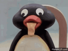 Pingu Tongue GIF - Pingu Tongue Eyes GIFs