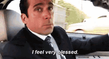 Thankful GIF - Feel Blessed The Office Michael Scott GIFs