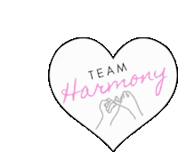 Team Harmony Pinky Promise Sticker - Team Harmony Pinky Promise Heart Stickers