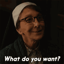 What Do You Want Sister Andrea GIF - What Do You Want Sister Andrea Evil GIFs