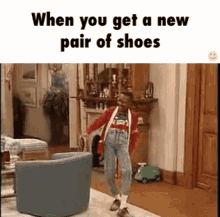 When You Get A New Pair Of Shoes - New GIF - New New Pair Of Shoes Shoes GIFs