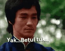 Bruce Lee Yak Betul Tuk GIF - Bruce Lee Yak Betul Tuk Bow GIFs