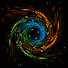 cercle squirl colorful rotation tunnel