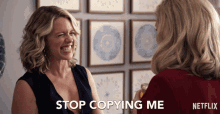 Stop Copying Me Lauren GIF - Stop Copying Me Lauren Jessica St Clair GIFs