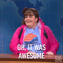 oh it was awesome carrie krum aidy bryant saturday night live snl