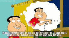 quagmire family guy we all know whats going on here creepy smile
