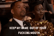 Keep My Name Out Your Mouth Will Smith GIF - Keep My Name Out Your Mouth Will Smith Grammy Awards GIFs