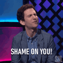 Shame On You Saturday Night Live GIF - Shame On You Saturday Night Live You Should Feel Ashamed GIFs
