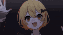 yozora mel looking through window hitting window slapping window hi there