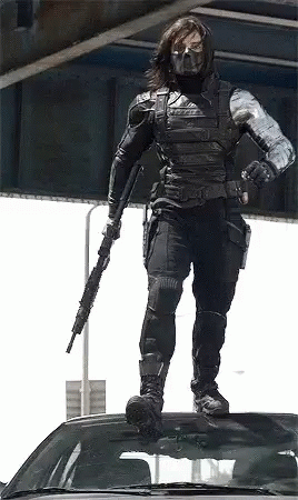 Bucky Barnes Winter Soldier GIF - Bucky Barnes Winter Soldier Im Here GIFs