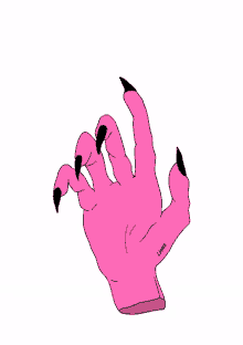 hand here point hand stretch pink hand