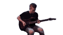 strumming cole rolland feel the beat playing guitar vibing