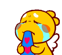 Qoobee Crying Sticker - Qoobee Crying Tears Stickers