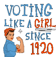Voting Like A Girl Since1920 19th Amendment Sticker - Voting Like A Girl Since1920 1920 19th Amendment Stickers