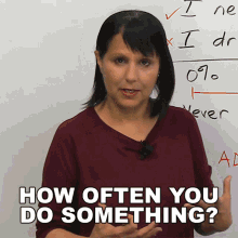 How Often You Do Something Rebecca GIF - How Often You Do Something Rebecca Engvid GIFs