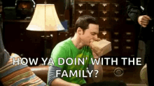 How Ya Doin With The Family Big Bang Theory GIF - How Ya Doin With The Family Big Bang Theory Stressed GIFs