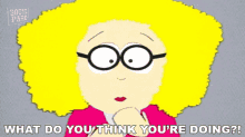 What Do You Think Youre Doing Principal Victoria GIF - What Do You Think Youre Doing Principal Victoria South Park GIFs