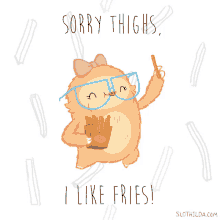 Thighs French Fries GIF - Thighs French Fries Fries GIFs