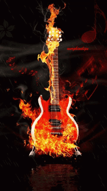 Guitar Guitar On Fire GIF - Guitar Guitar On Fire Flames GIFs