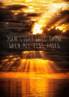 positivity light shine life quote