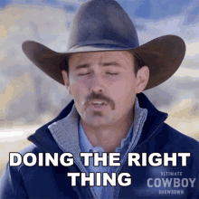 Doing The Right Thing Buck Faust GIF - Doing The Right Thing Buck Faust Ultimate Cowboy Showdown GIFs