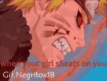 Your Girl Cheats On You Anger GIF - Your Girl Cheats On You Anger Naruto GIFs