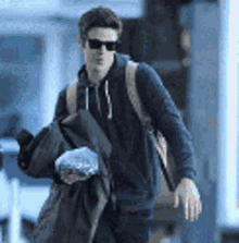 Grant Gustin Cool GIF - Grant Gustin Cool Shades Off GIFs
