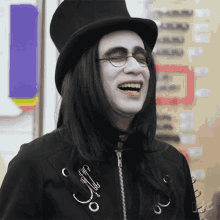 Fred Armisen Goth GIF - Goth Laughing Suddenly Serious GIFs
