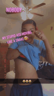 nay carter my stupid ass moving like a snake nobody