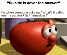 Meme Suicide GIF - Meme Suicide Veggie Tales GIFs