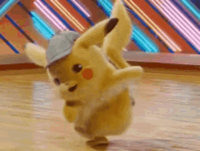 Detective Pikachu Cute Gif Detective Pikachu Cute Dance Discover Share Gifs