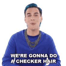 were gonna do a checker hair brad mondo checker hair hair color trends dying hair