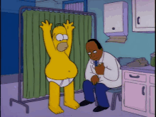the simpsons fat belly homer doctor